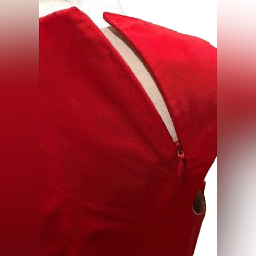LIDA BADAY Asymmetrical Radzimir Dress LRD Little Red Dress 10 - Picture 5 of 7